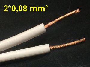AnschlussKabel 2*0.08 mm²