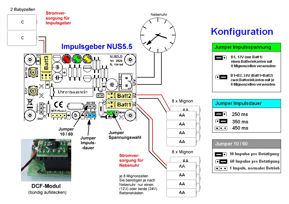 Nus5.5 für Batteriebetrieb (mit DCF-Modul) – Bild 3