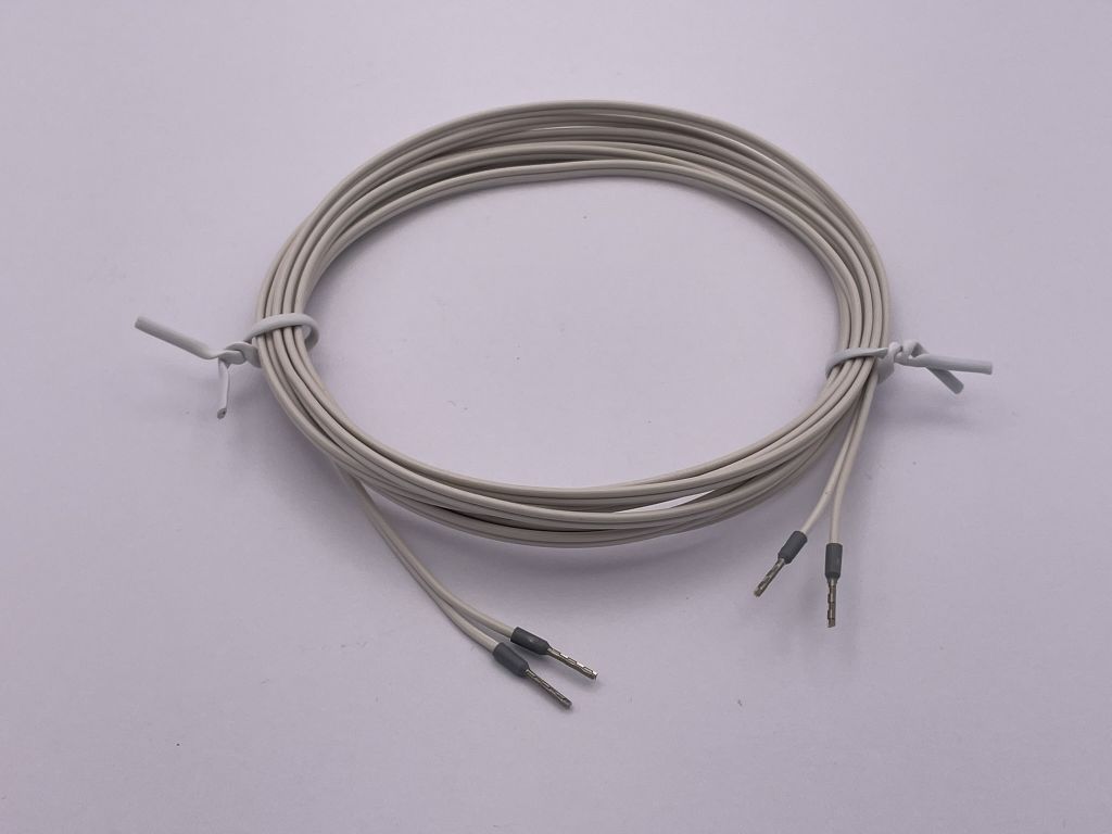 Anschluss-Kabel, Litze 2*0,14 mm², weiss