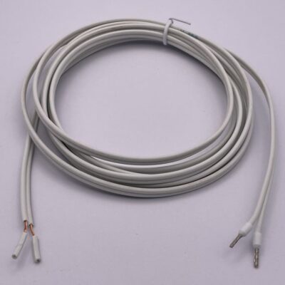 Anschluss-Kabel, Litze 2*0,5 mm², weiss