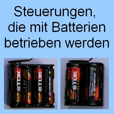 Steuerung für Batteriebetrieb